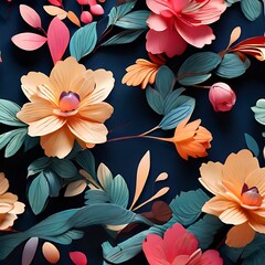 floral pattern isolated