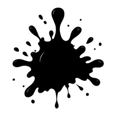 Use black ink splatters creatively for artistic projects to promote freedom of expression