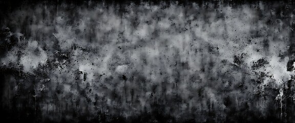 Obraz premium Black background with dust and scratches, dark texture. Grunge, rough grainy effect