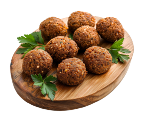 Falafels isolated on transparent background