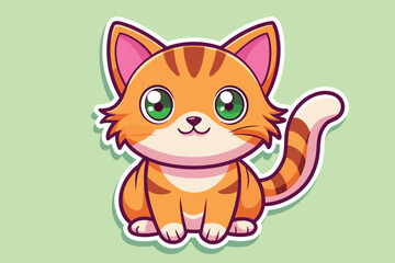 Obraz premium Meow Moments: Delightful Cat Cartoon Art