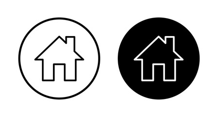 Home icon vector isolated on white background. House vector icon. Address