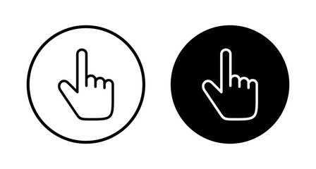 Hand click icon vector isolated on white background. pointer icon vector. hand cursor icon vector