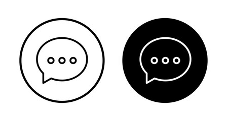 Chat icon vector isolated on white background. Chat vector icon. Speech bubble. message. contact us