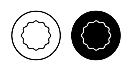 Badge icon vector isolated on white background. Awards icon. Achieve. Stamp