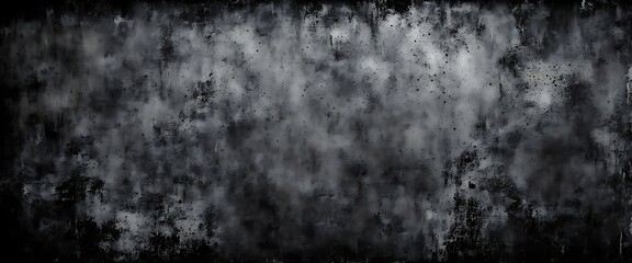 Obraz premium Black background with dust and scratches, dark texture. Grunge, rough grainy effect