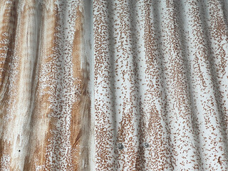 rusty of aluminum wall texture