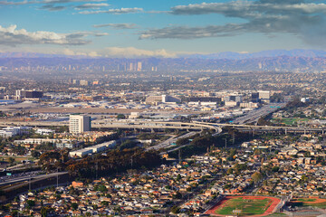 Obraz premium Los Angeles freeway system