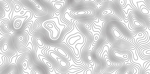Abstract Black-white background from Ocean topographic. Geographic mountain relief. Topography geography map on white background.