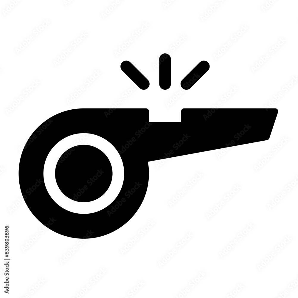 Sticker whistle icon