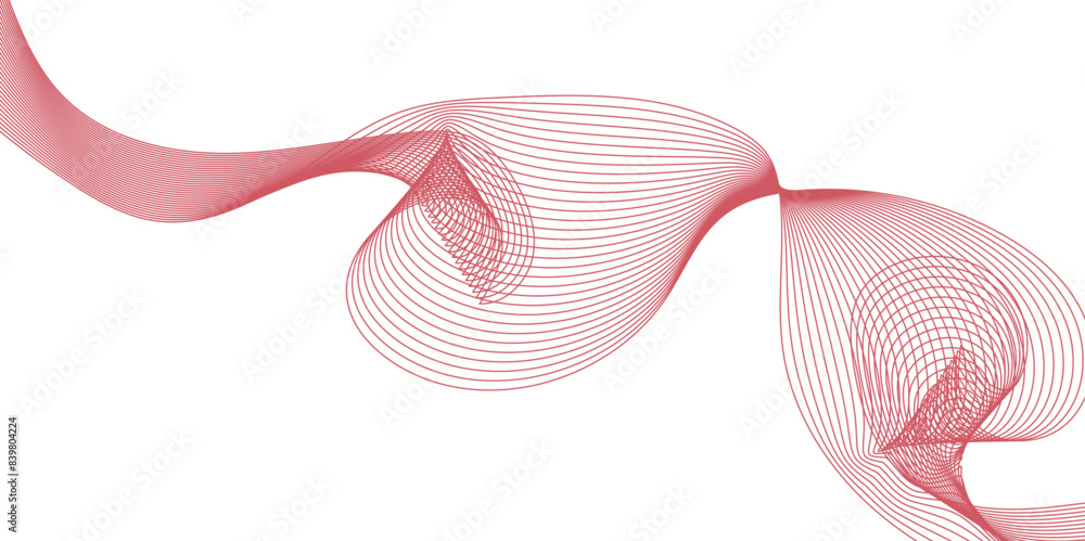 Aufkleber abstract wavy colorful stream element for design on transparent background isolated. colorful lines 