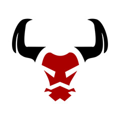 simple bull head logo.eps
