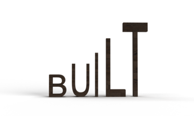 Bult text font calligraphy hand written step business design strategy icon modern architecture technology structure industry education study learning buit art step development financial jdea symbol