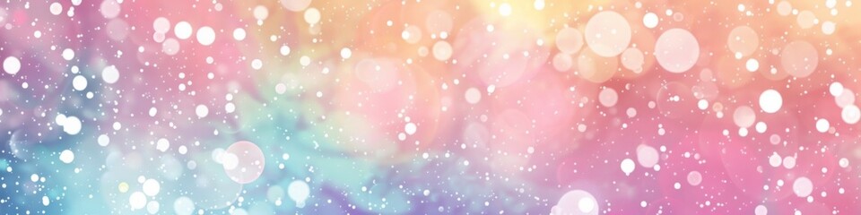 Obraz premium Dreamy bokeh background in shades of pink, blue, and yellow,seamless,background,pastel,pattern