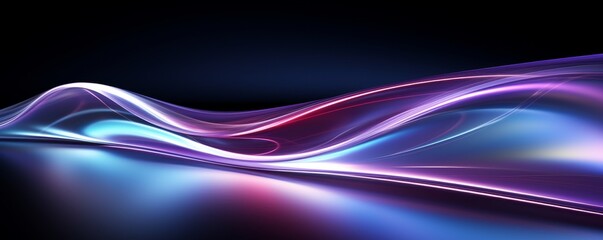 Abstract Colorful Light Waves