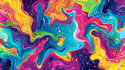 Background with Colorful Abstract Pattern 