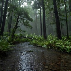 stream in the forest