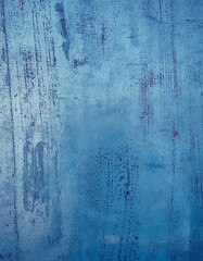 Naklejka premium A textured canvas of blue hues, layered with streaks of dark indigo and hints of lavender