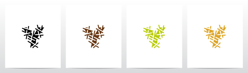 Letter Under Hay Straw Initial Logo Design Y