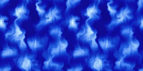 Water blur degrade alcohol ink border background. Seamless liquid flow stripe effect. Distorted tie dye wash variegated fluid blend. Repeat ombre pattern for sea, ocean, nautical maritime backdrop