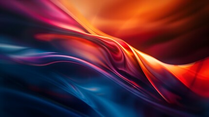 Obraz premium Vibrant and Dynamic Abstract Backdrop with Flowing Color Waves and Smooth Gradients