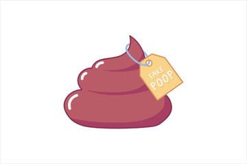 April Fools Flat Sticker Design