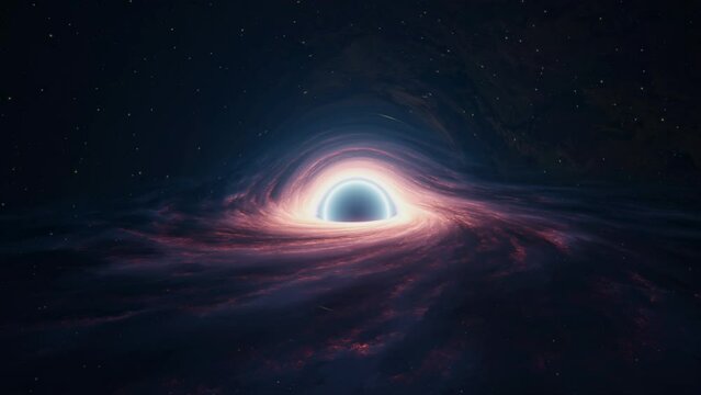 A Mystic Black Hole with a Vortex Effect, drawing in matter and light with its gravitational pull