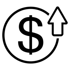 High Cost Icon, Simple Icon Vector Design, best used for presentation, application, web and banner