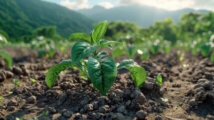 abstract background for National Children's Gardening Week 