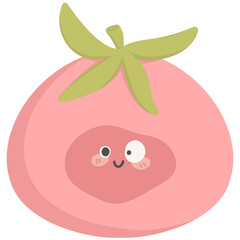 Happy funny fruit and vegetable