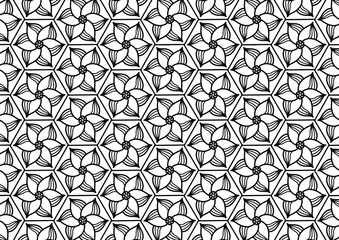 Fototapeta premium Ikat fabric abstract symbol aztec illustration8