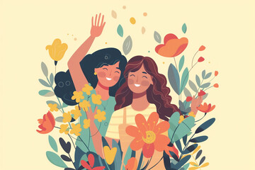 Friendship Day, a worldwide celebration of human connection, vector style