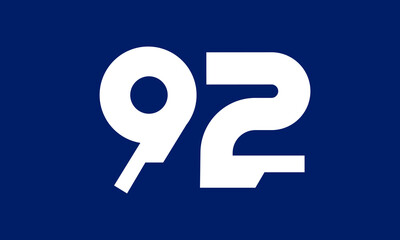 Number Tech Blue Modern Logo