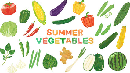 夏野菜 ベクター素材