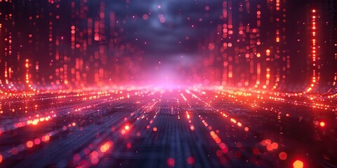 Fototapeta premium A high-tech background featuring a network of glowing lines and points.