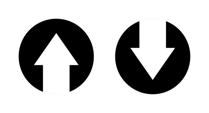 Arrow up and arrow down icon