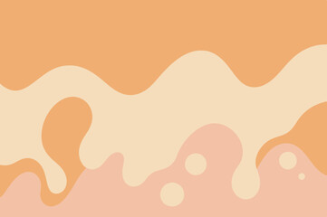 background with liquid shapes in soft, muted peach and warm cream