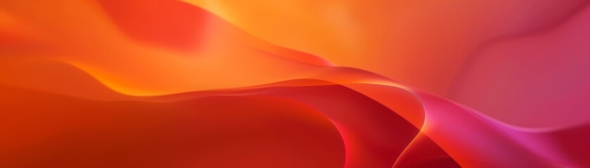 A bright orange background with a blurry orange line