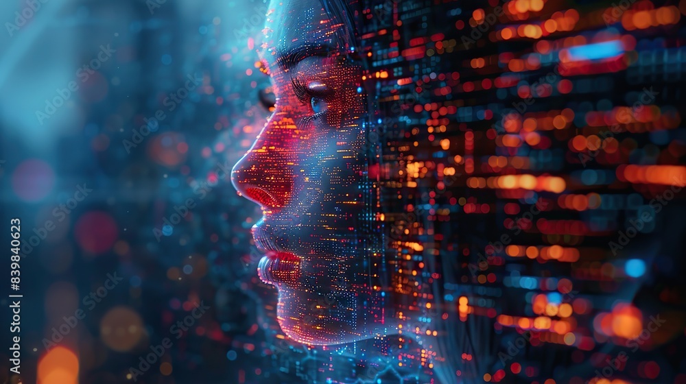 Wall mural ai-driven innovation in digital content creation.