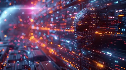 Fototapeta premium AI-driven optimization in finance.