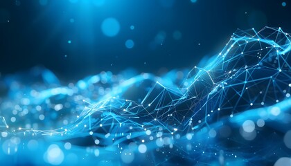 Alluring Blue Dot Grid Background for Abstract Compositions