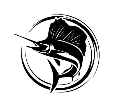 recommend clip art: Vector silhouette of Sailfish and Marlin Fish, great to use as fishing activity