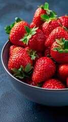 HD Wallpaper of Strawberries with Top View