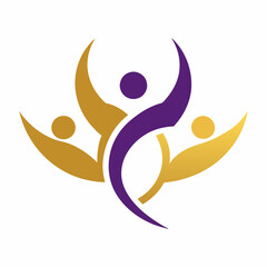 Health care consulting logo icon vector art silhouette illustration