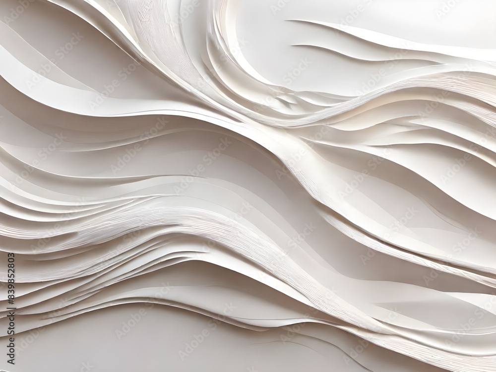 Poster white abstract background generative ai