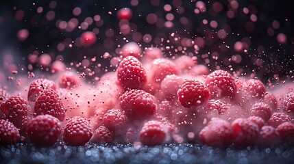 Explosive Red Dust: Fine Details Captured in High Resolution Commercial Photography