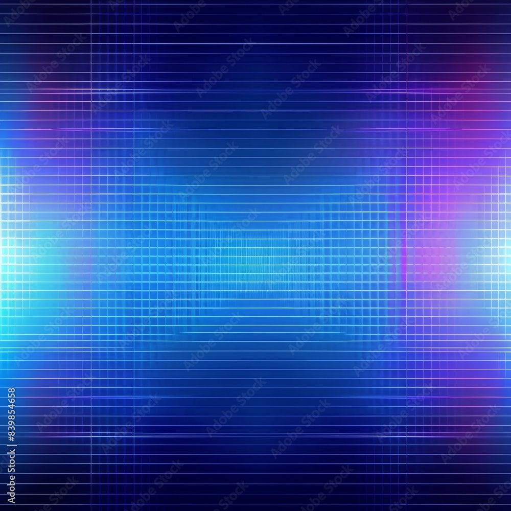 Poster a background texture of a holographic display with blue straight horizontal scan lines, web design, 