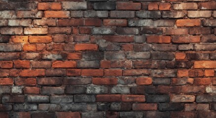 Obraz premium a brick wall texture background with an uneven tone
