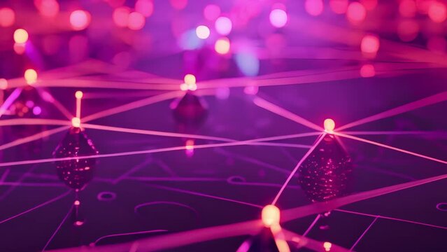 network connection for digital marketing theme top view illustrating business growth innovation advanced 