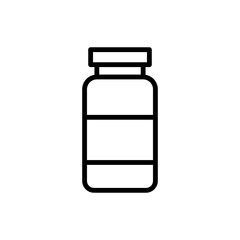 Bottle pill capsule icon vector template design symbol illustration
